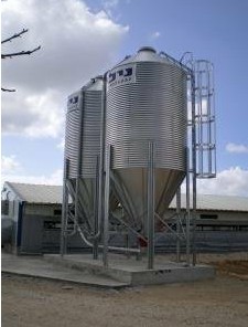 hot galvanized silo