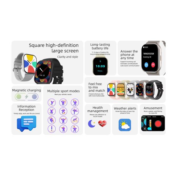 Digital Women'S Bluetooth Watch Fitness Bracelet GPS Tracker ZL99J ODM