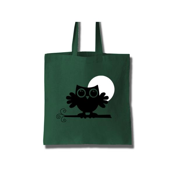 Buy Cotton Tote Bag Women An Owl in the Moonlight at wholesale prices