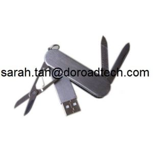 Multifunctional Knife Shaped Metal Twister USB Flash Drive Real Capacity