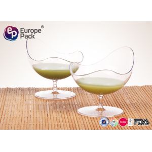 Special Shape 50ml Food Disposable Plastic Dishes PS Environmental Friendly