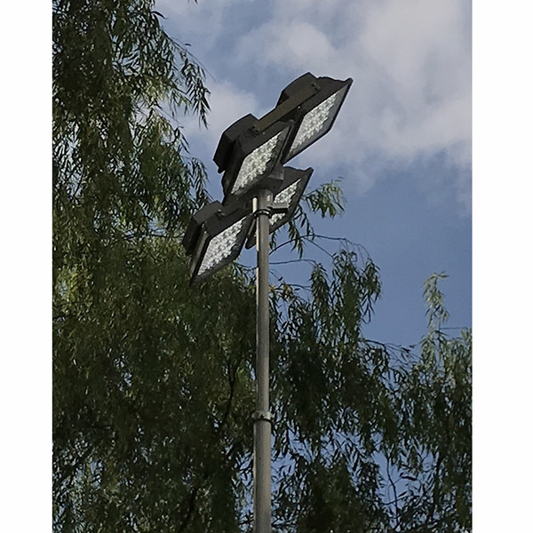 8m Pneumatic Telescopic Mast Light Tower for Fire Tender Illumination-4x200W LED