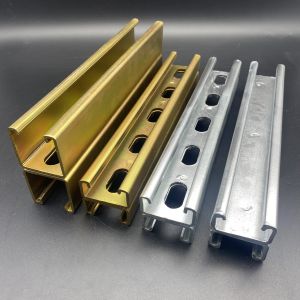 Quality Hot Dip Galvanized Back to Back Slotted Plain Unistrut Channel for sale