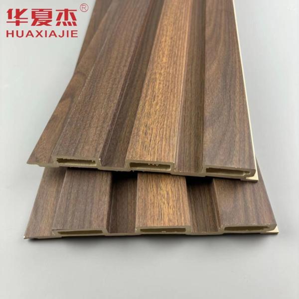Buy High Quality  Woodgrains Laminated Wpc Fluted Wall Panel indoor Wall Wpc Panels Residential Decoration at wholesale prices