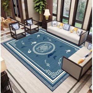 Chinese Classical Style Polyester Fiber Living Room Floor Carpets 180*230cm