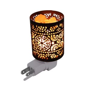 China Cylinder Himalaya Rock 7 Watt LED Salt Lamp Night Light on sale