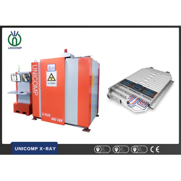Fully automated Inline X ray machine Unicomp UNC160 for electric vehicles Li-ion battery housing cracks inspection