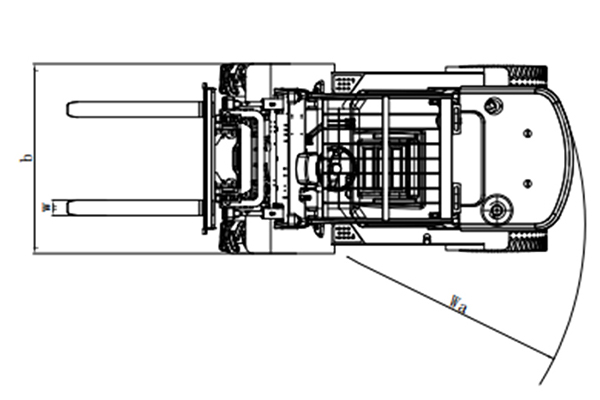 2-Wheel Drive Rough Terrain Forklift 2.5-4 Tonne