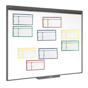 Dry Erase Magnetic Whiteboard Sticker Kanban Board Cards Custom Design