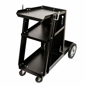 Welding Cart 100 LBS 3 Shelves Automobile Workshop Tools Equipment