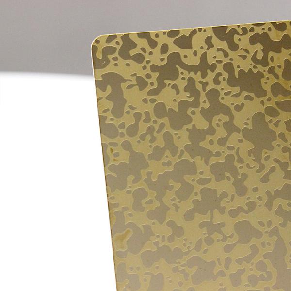 201 304 Decorative Pvd Color Etched Stainless Steel Sheet For Construction Projects