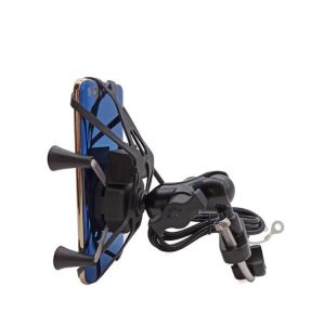OEM Motorcycle Cell Phone Bracket , RoHS 0.5KG Bike Handle Mobile Stand