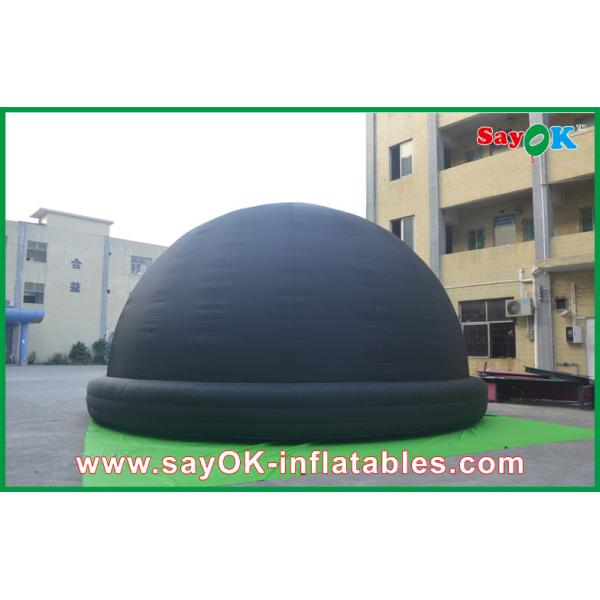 Black Capacity 60 Persons Inflatable Planetarium Dome Tent With Logo