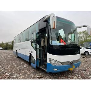 China Used Luxury Coaches 51 Seats Wechai Engine 270hp Double Doors Manual Transmission 2nd Hand Young Tong ZK6119 on sale