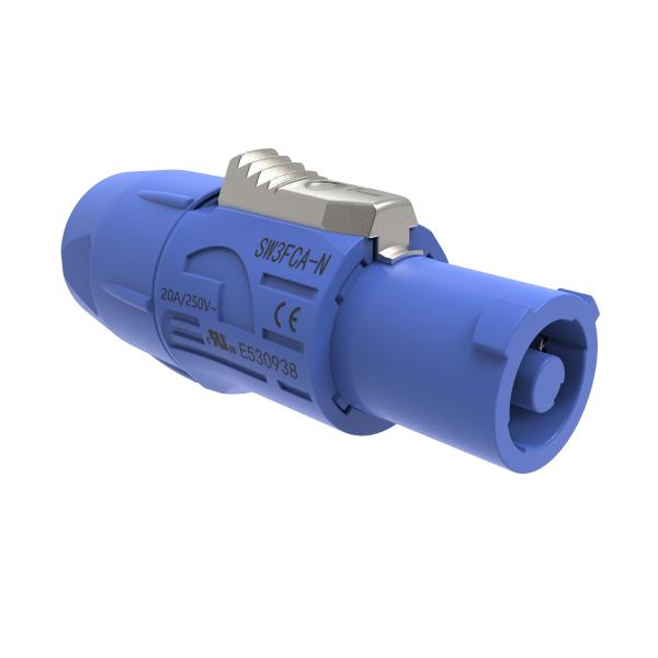 IP44 Indoor Circular Power Connector Male Plug Powercon Electrical