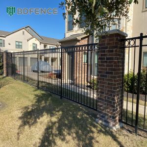 Artistic Tubular Steel Fence Sculptural Elements