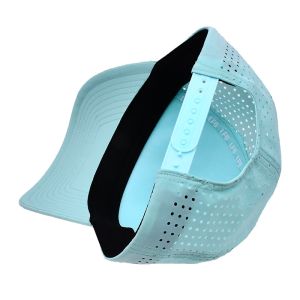 Flat Brim Embroidered Baseball Caps With 100% Polyester Sweatband Custom Size