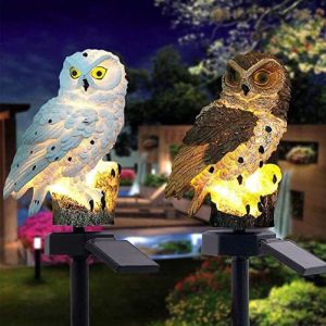 China 450mm Solar Powered Owl Garden Lights on sale