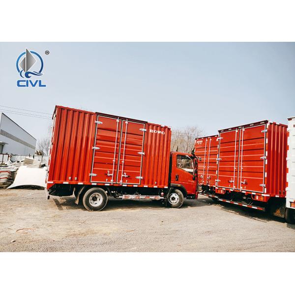 4x2 Van Cargo Truck 3 Ton Mini Howo Light Duty Commercial Trucks Fence Lorry Truck