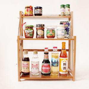 kitchen bamboo spice rack