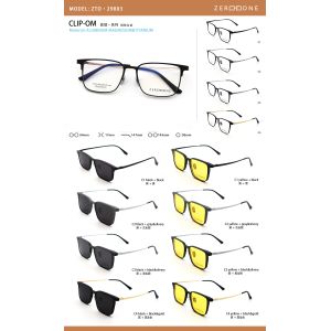 Business 3 In 1 Unisex Pure Titanium Aluminum Optical Glasses