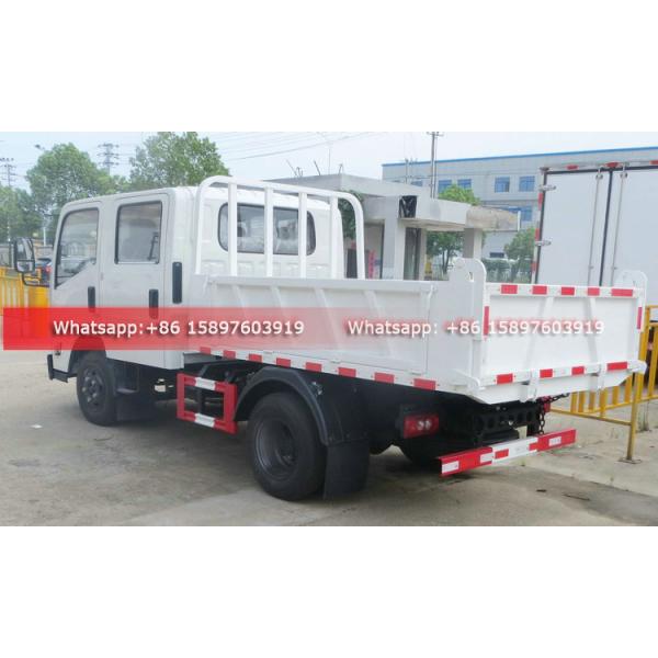Double Row Cabin Mini Light JMC Carrying Plus 4 Tons Dump Truck Light Tipper Car for Sales