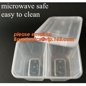 Disposable Plastic 4 Compartment Food Thermal Lunch Container Box,Plastic