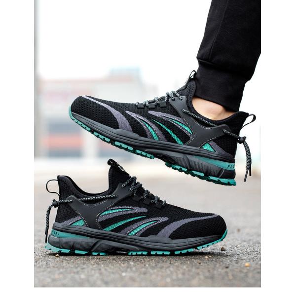 Breathable Flyknit Summer Comfort Safety Shoes with Custom Logo Anti-stab Steel Toe and Kevlar Midsole