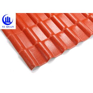 Spanish ASA PVC Roofing Tile New Style Construction Synthetic Resin Roof Tile