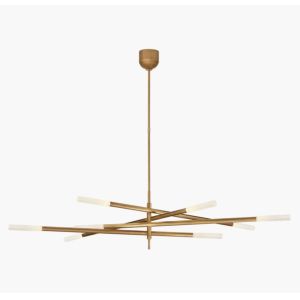 Quality Rousseau Grande Eight Light Articulating Chandelier KW 5589 for sale