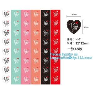 Transparent Custom design mini round Shape Recyclable mark sheet Paper Label