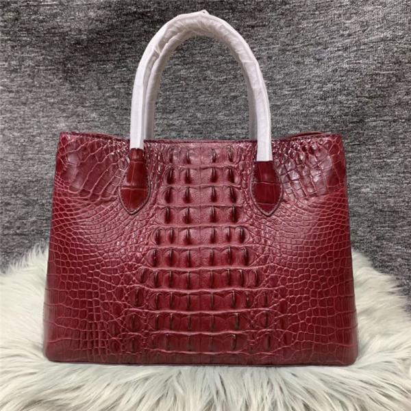 Authentic Alligator Skin Female White Purse Lady Three-way Handbag Genuine Crocodile Leather Women Single Shoulder Bag