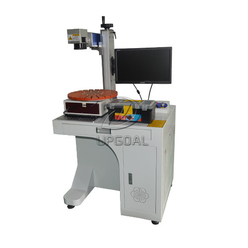Buy Mass Metal Pen Fiber Laser Marking Machine with Disc Rotary 30W at wholesale prices