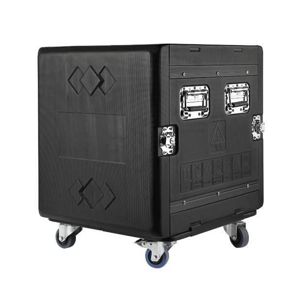Buy Waterproof PE 12u Rack Flight Case With Wheels 20" Depth at wholesale prices