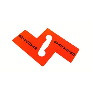 Plastic Safety Tag with Custom Design for Equipment Identification