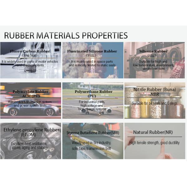 Natural Rubber NBR 75 Shore Rubber Silicone O Ring 70 Shore Red Black