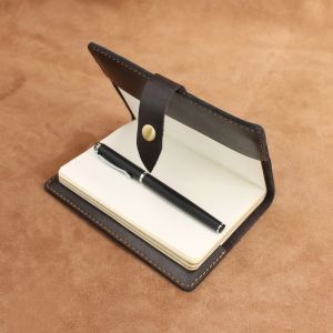 Lined Travel Journal Notebook / Personalised Leather Diary With Buckles