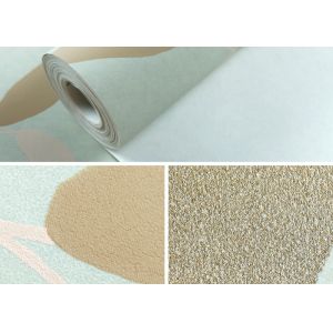 Green Leaf Pattern Modern Removable Wallpaper Moisture Proof