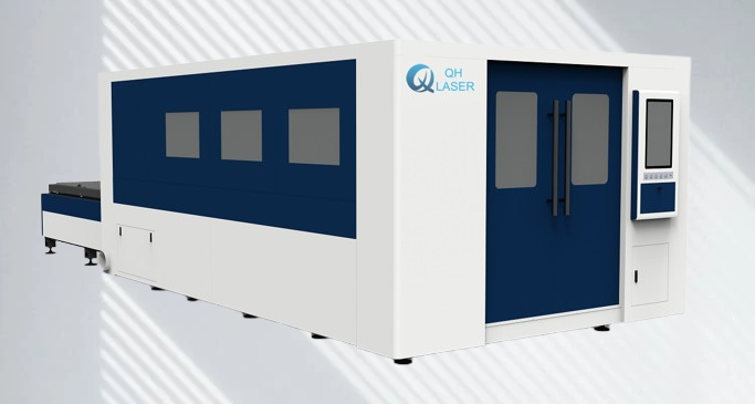 Quality QH - 6015FB Dual-platform Enclosed Laser Cutting Machine for sale