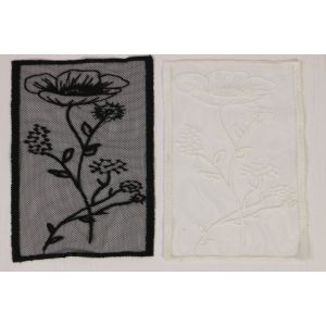 Watersoluble Guipure Lace Applique Rose Flower Patterned PP Threaded