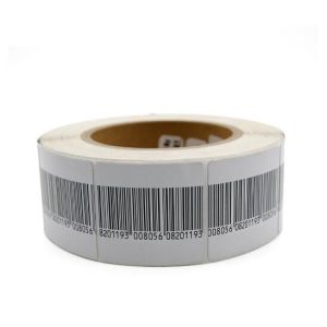 RF 8.2MHz Custom Adhesive White or Barcode Label Stickers for Anti theft