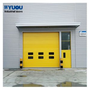 Industrial Security Steel Overhead Sectional Warehouse Sliding Door 40mm