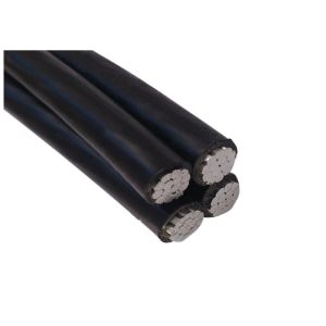 XLPE Insulation Aerial Bundled Cable 3 Phase conductors With 1 Messenger