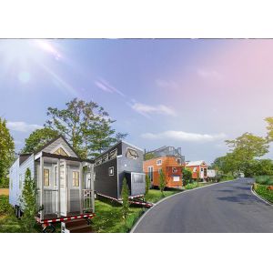 Camping Travel Trailer Integrated Prefabricated Tiny House Prefab Light Steel
