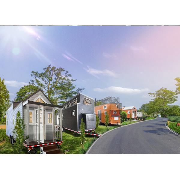 Camping Travel Trailer Integrated Prefabricated Tiny House Prefab Light Steel