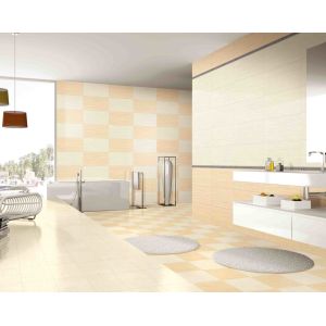 Building Materials Living Room Porcelain Floor Tile Yellowish Color
