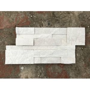 Pure White 150x600mm Exterior Thin Stone Veneer Panels