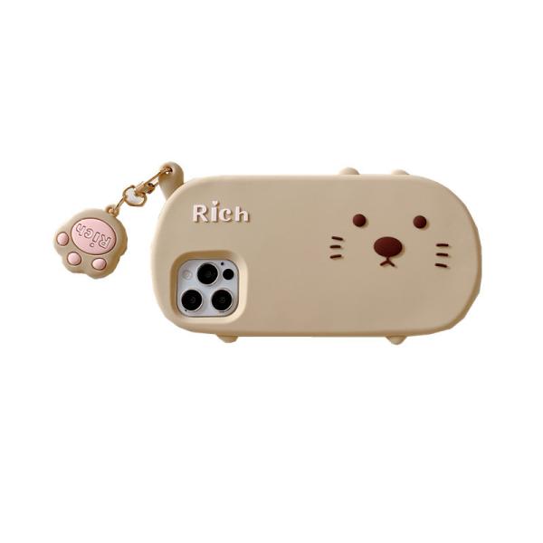 Buy Silicone Cute Cat Phone Cases TPU 3D Animal Dustproof For Iphone 11 at wholesale prices
