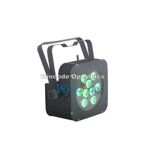 Metal Plate Body Battery Powered Stage Lights With 9 Channel Dmx Controller