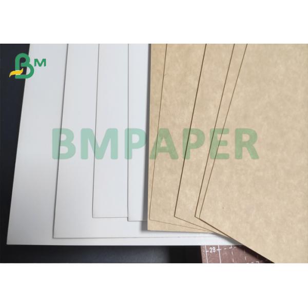 coated kraft back board 270gsm Fully Coated Front Uncoated Kraft Reverse For Food Packaging